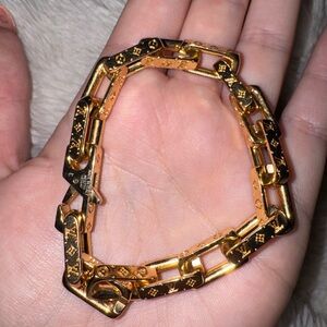 Louis Vuitton gold plated Chain Bracelet